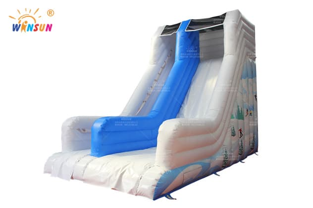 commercial inflatable skiing slide