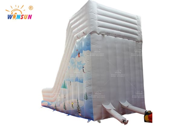large inflatable skiing slide