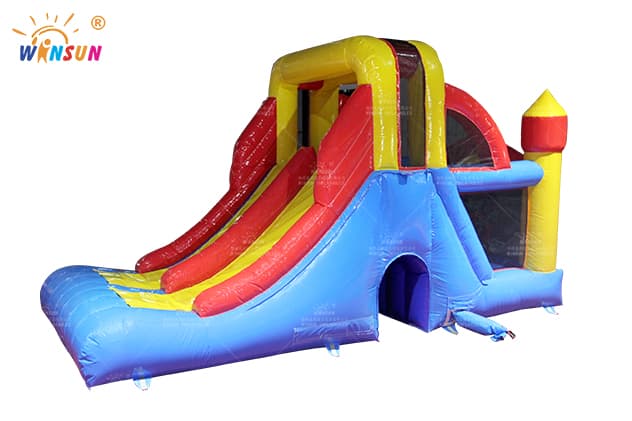 inflatable slide with jumping castle wss306 2