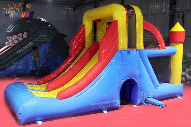 inflatable slide with jumping castle wss306 5