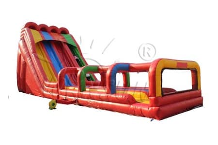 WSS-189 Inflatable Triple Lane Dry Slide