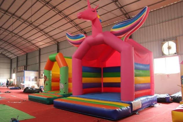 outdoor inflatable unicorn bouncer