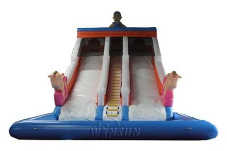 WSS-265 Inflatable Water Slide With Airtight Pool