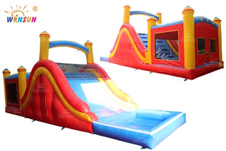 WSS-300 Inflatable Water Slide With Jumping Castle