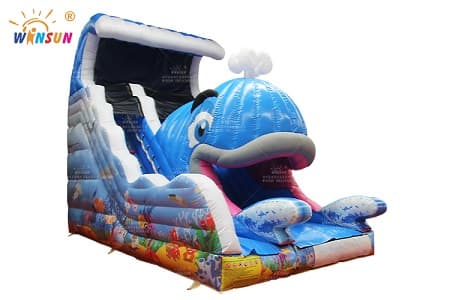 WSS-353 Inflatable Whale Slide
