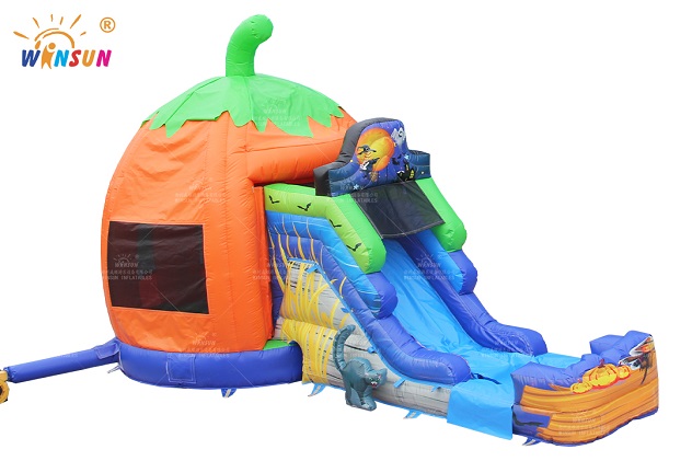 jack-o-lantern bounce house combo wsc 403 3