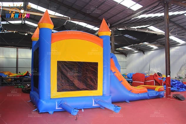 jumping castle with slide inflatable combo wsc385 4