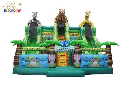 WSL-123 Jungle Animals Inflatable Playground