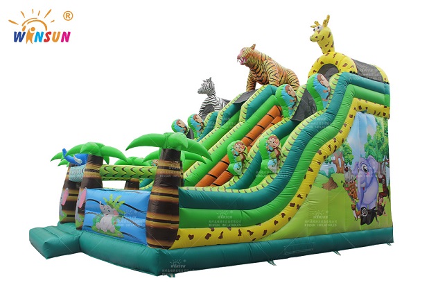 jungle animal inflatable playground wsl 123 4