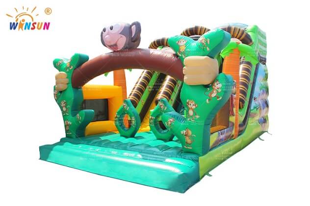 jungle monkey inflatable slide wss371 3