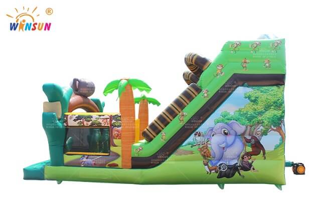 jungle monkey inflatable slide wss371 4
