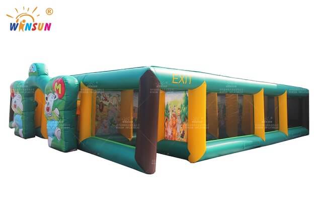 jungle theme inflatable maze wsp 360 3