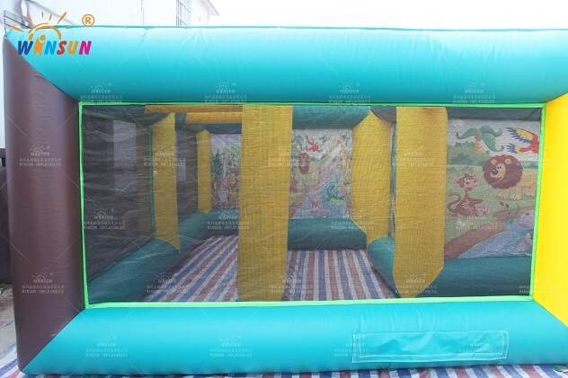 jungle theme inflatable maze wsp 360 6