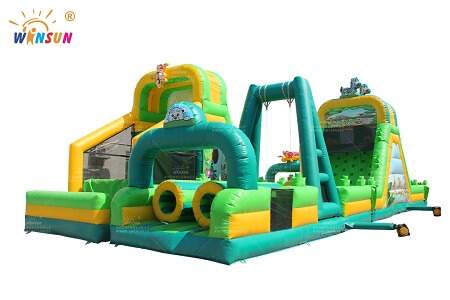 WSP-361 Jungle Theme Inflatable Obstacle Course