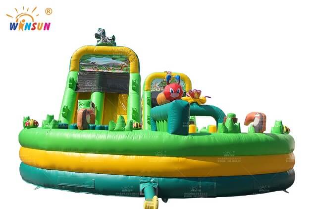 jungle theme inflatable obstacle course wsp 361 4