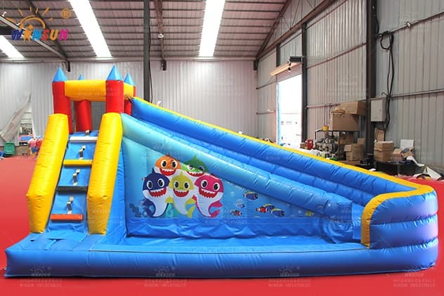 little inflatable water slide wss308 3