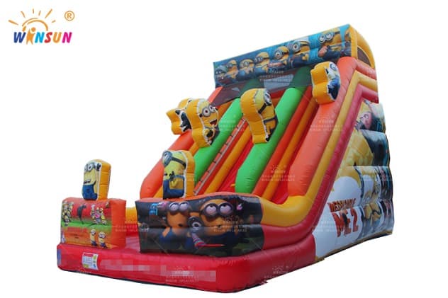 commercial minions inflatable slide