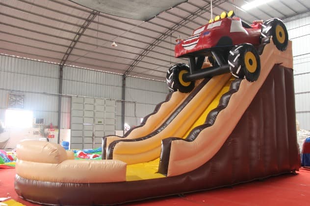 wholesale monster truck inflatable slide