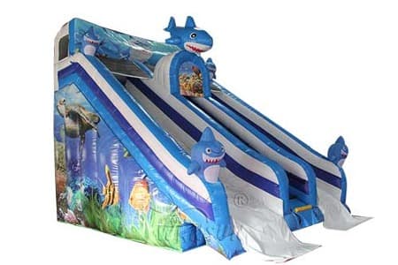 WSS-271 Ocean Shark Themed Inflatable Water Slide