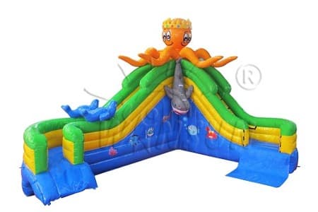 WSS-182 Octopus Inflatable Water Slide