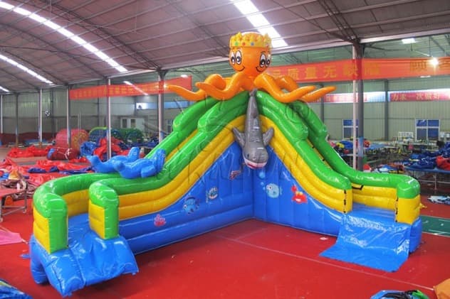 wholesale octpous inflatable water slide manufacturer