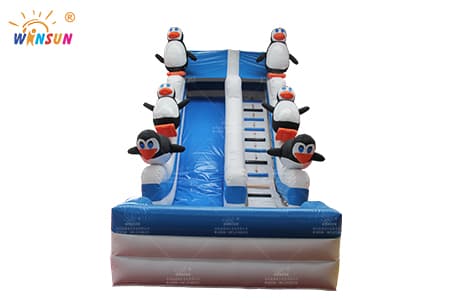 WSS-315 Penguins Inflatable Water Slide
