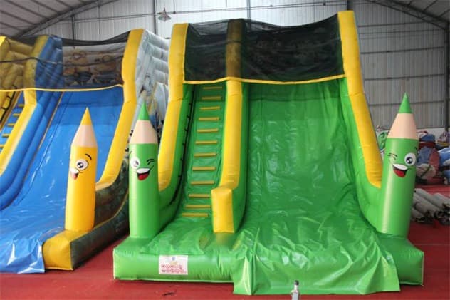 outdoor pirate island inflatable slide