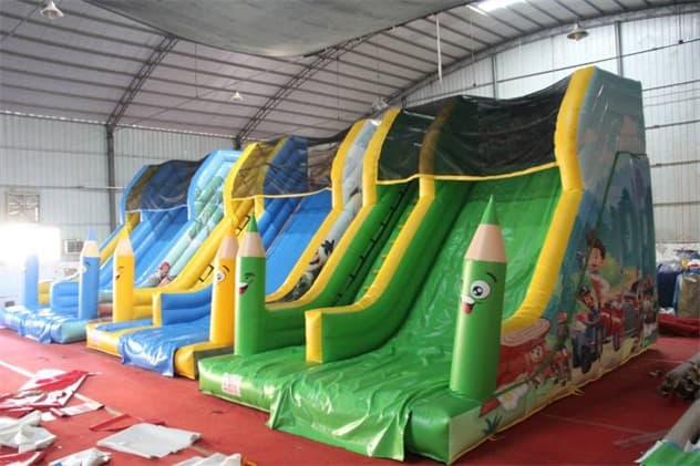 commercial pirate island inflatable slide