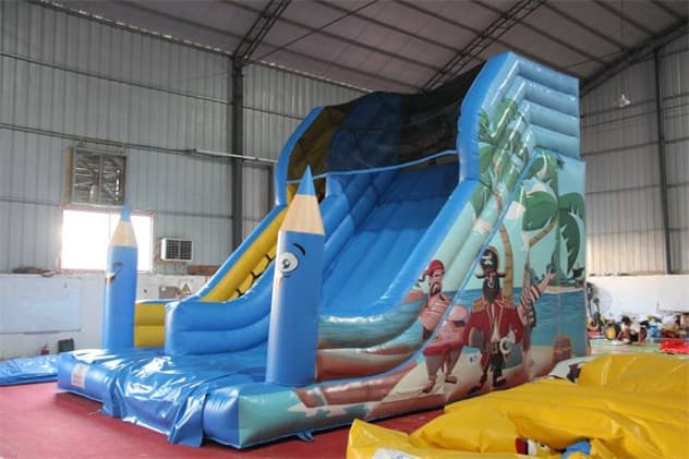 wholesale pirate island inflatable slide