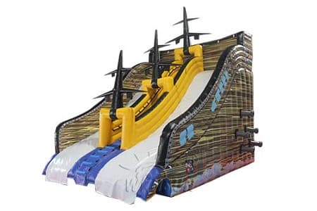 WSS-264 Pirate Ship Inflatable Water Slide