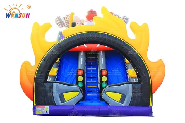 race car inflatable dry slide wss320 2