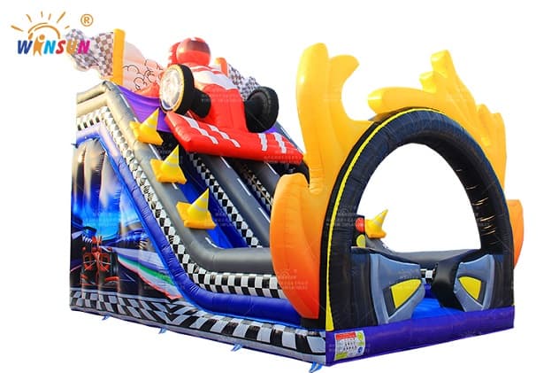 race car inflatable dry slide wss320 3