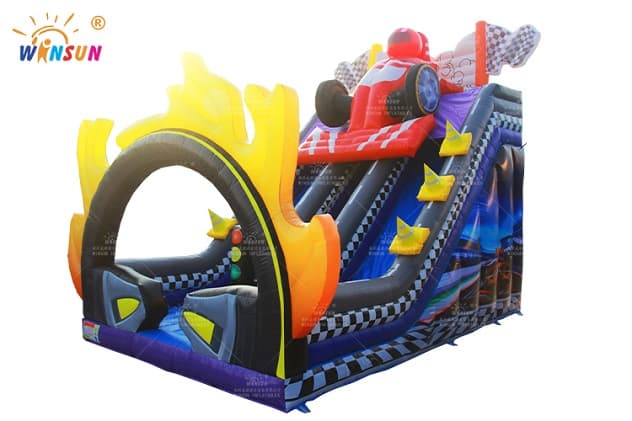 race car inflatable dry slide wss320 4