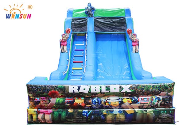 roblox themed inflatable slide wss342 3