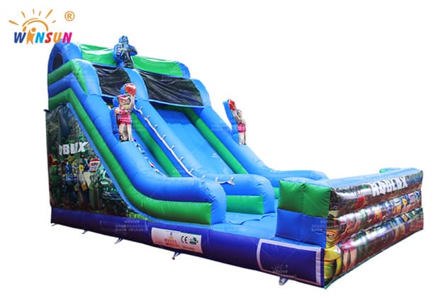 roblox themed inflatable slide wss342 4