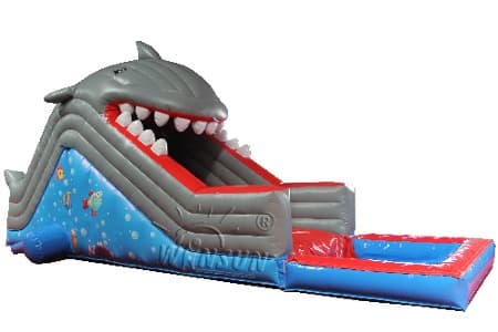 WSS-218 Shark-themed Inflatable Water Slide