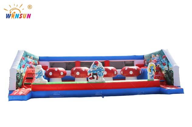the smurfs theme inflatable wipeout game wsp 343 2