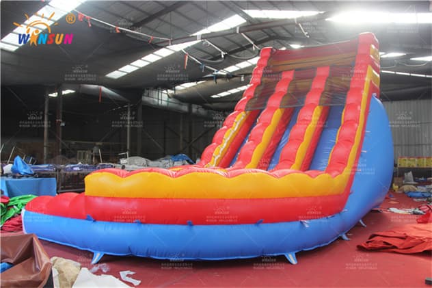three primary colors inflatable water slide wss324 3