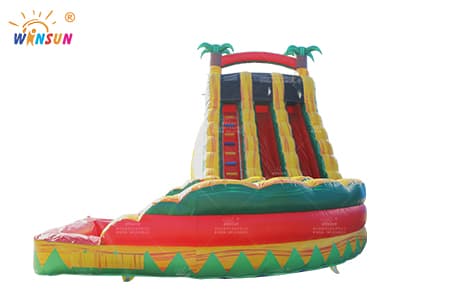 WSS-336 Tropical Marble Inflatable Water Slide