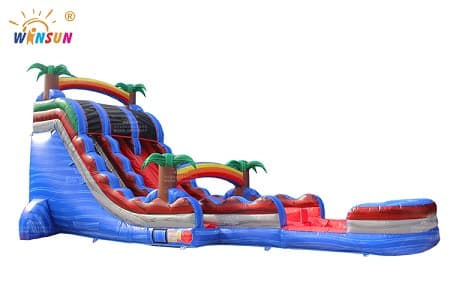 WSS-338 Tropical Marble Inflatable Water Slide
