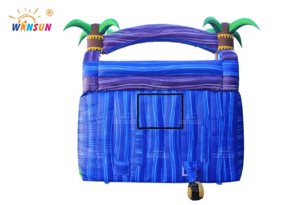 outdoor tropical purple marble inflatable water slide for sale