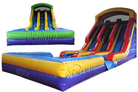 WSS-237 Wet N Dry Inflatable Slide With Pool