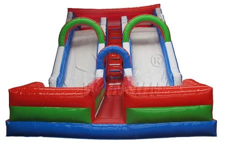 Inflatabe Double Lane dry Slide