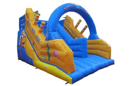 garden inflatable dry slide for sale