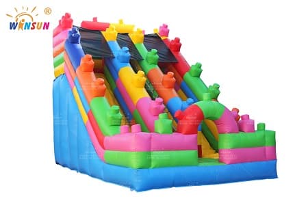WSS-376 Lego Inflatable Dry Slide