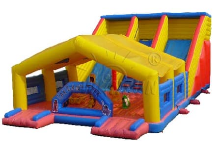 customized new design inflatable dry slide China