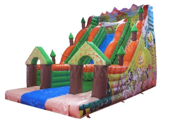 large outdoor inflatable dry slide for sale
