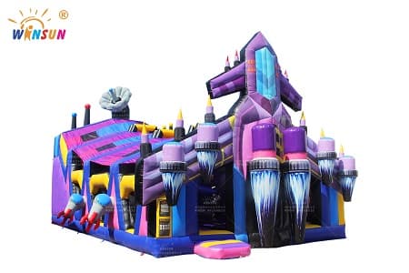 WSL-125 Rocket Theme Inflatable Funland with cover
