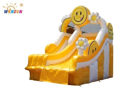 WSS-373 Smile Emoji Theme Inflatable Water Slide