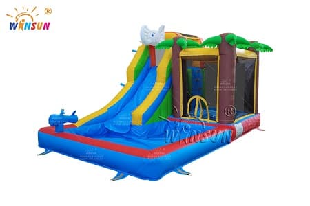 WSS-305 Little Elephant Inflatable Water Slide